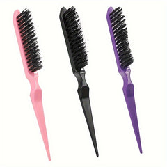 Plastic Rat Comb Triple Row Hair Styling Tool for Daily Barber Salon Home Use