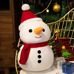 Christmas Santa Elk Snowman Plush Toys Stuffed Doll For Girls