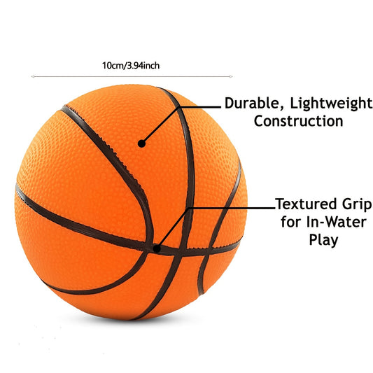 1 Pc Swimming Pool Basketball Mini Pool Basketballs Ball Hoop Indoor Outdoor Toy