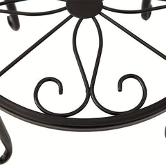 2pcs Metal Rustproof Iron Plant Stand Indoor Outdoor Garden Planters Pots