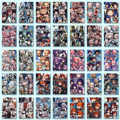 48pcs Anime Cartoon Stickers Pack For Kids Laptop Luggage Bottle Cup Phone