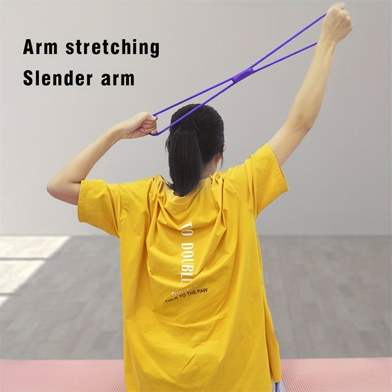 8 Shaped Tension Rope Yoga Resistance Stretching Rope for Fitness