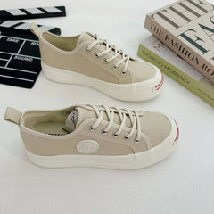 Women's Canvas Platform Slip On Shoes