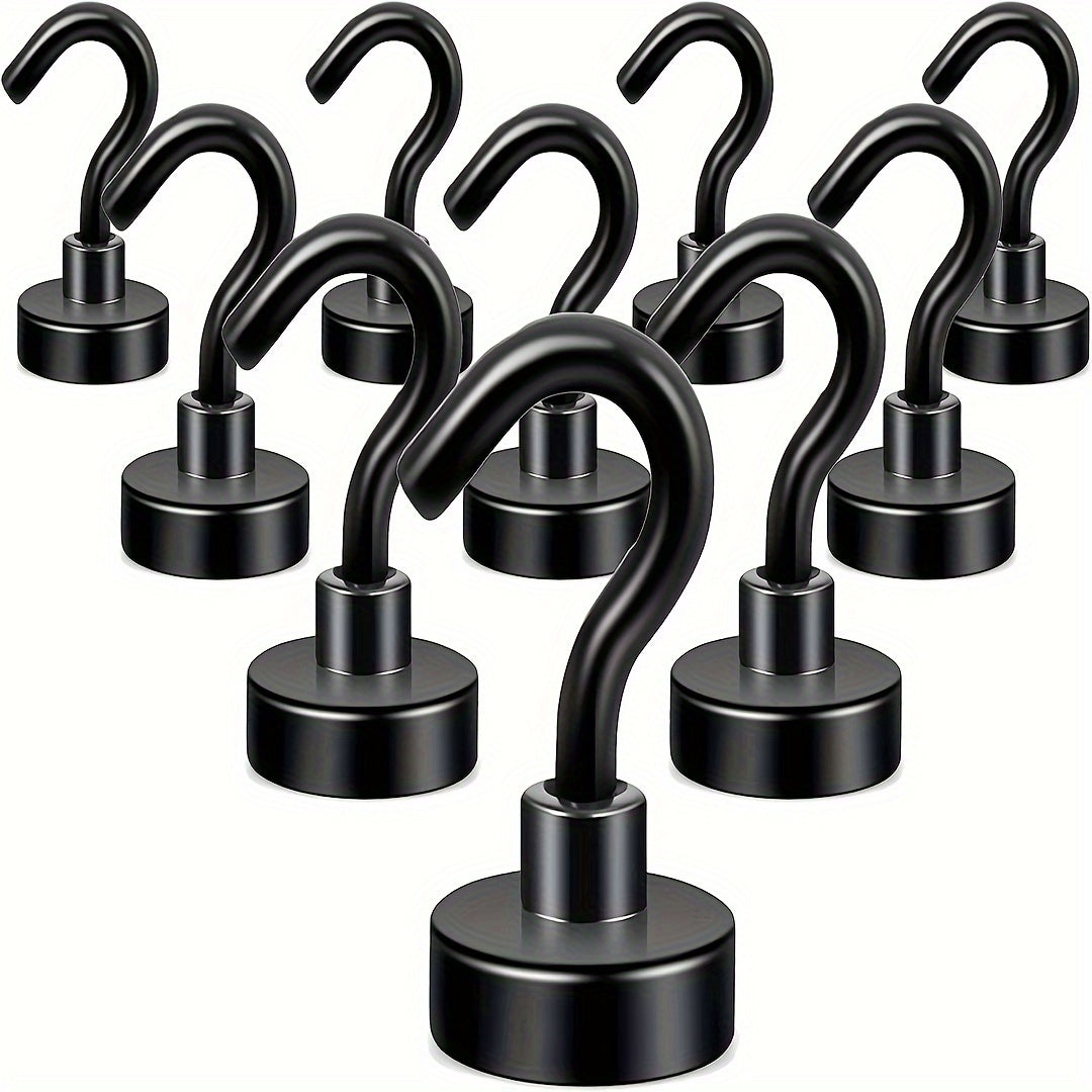 10pcs Magnetic Hook Heavy duty Earth Magnet With Refrigerator Hook