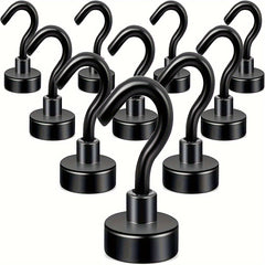 10pcs Magnetic Hook Heavy duty Earth Magnet With Refrigerator Hook
