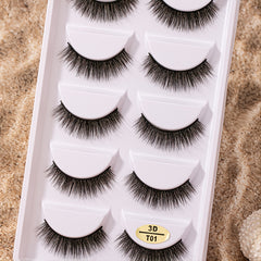 5 Pairs 3D Mink False Eyelashes Fluffy Wispy Long Lasting