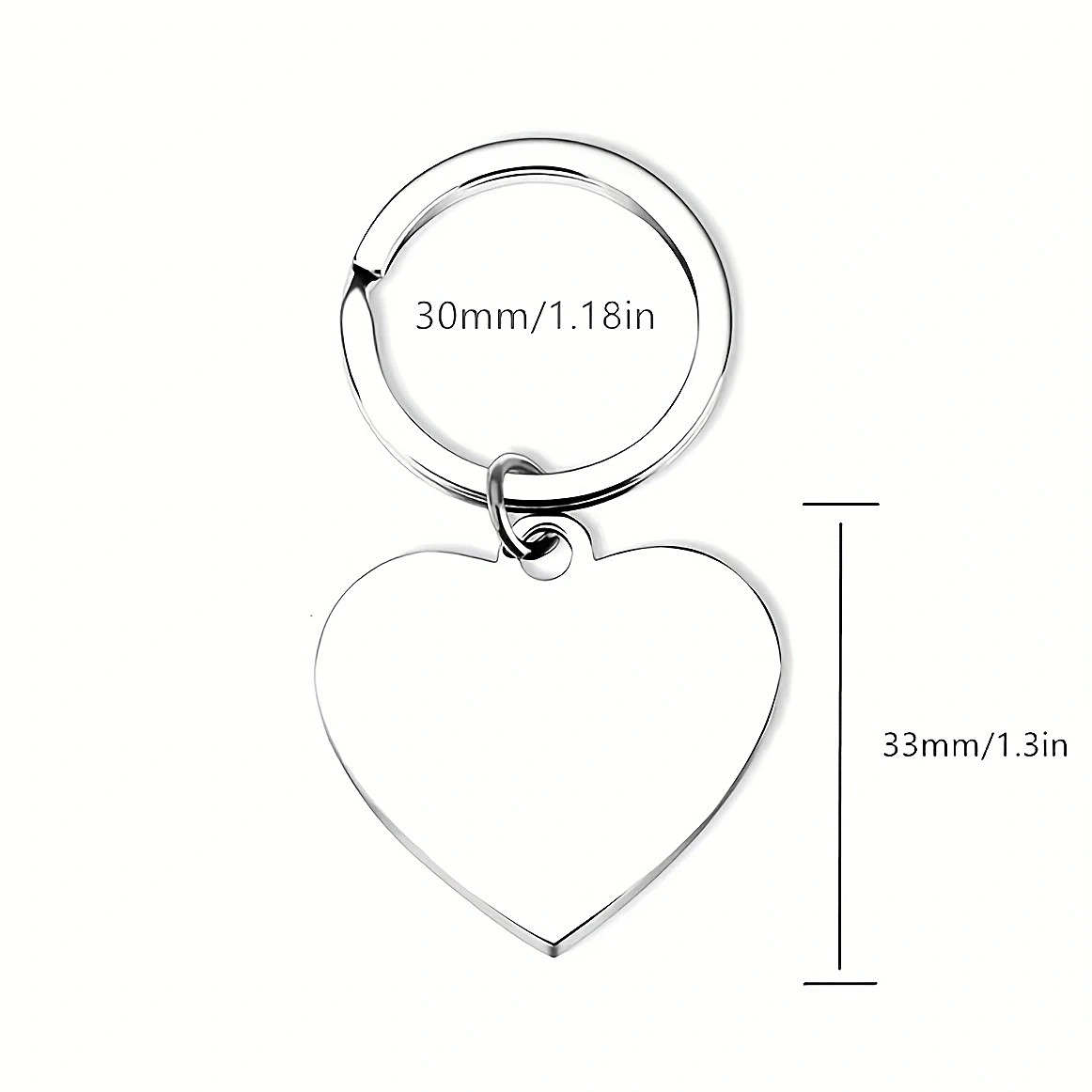 Letter Print Keychain Metal Key Ring Purse Handbag Car Charm Pendant