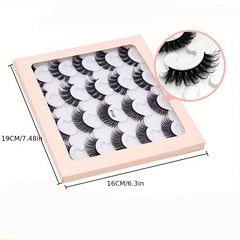 10 Pairs Faux Mink Lashes Natural Volume Curly False Eyelashes Makeup