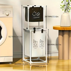Double Layer Laundry Basket Dirty Clothes Hamper
