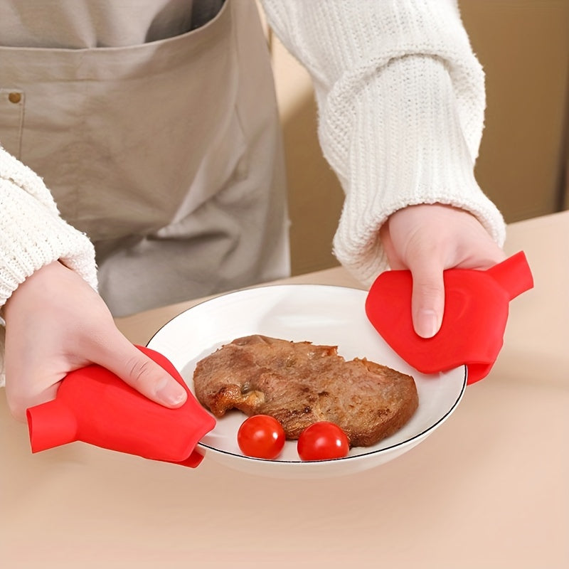 2pcs Silicone Funnel Oven Mitts Kitchen Accessories