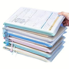5pcs Waterproof Mesh Zipper Storage for Home Office and Travel