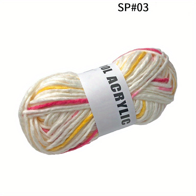 50g Colored Wool Acrylic Yarn for Knitting Crochet Hand Knitted Velvet