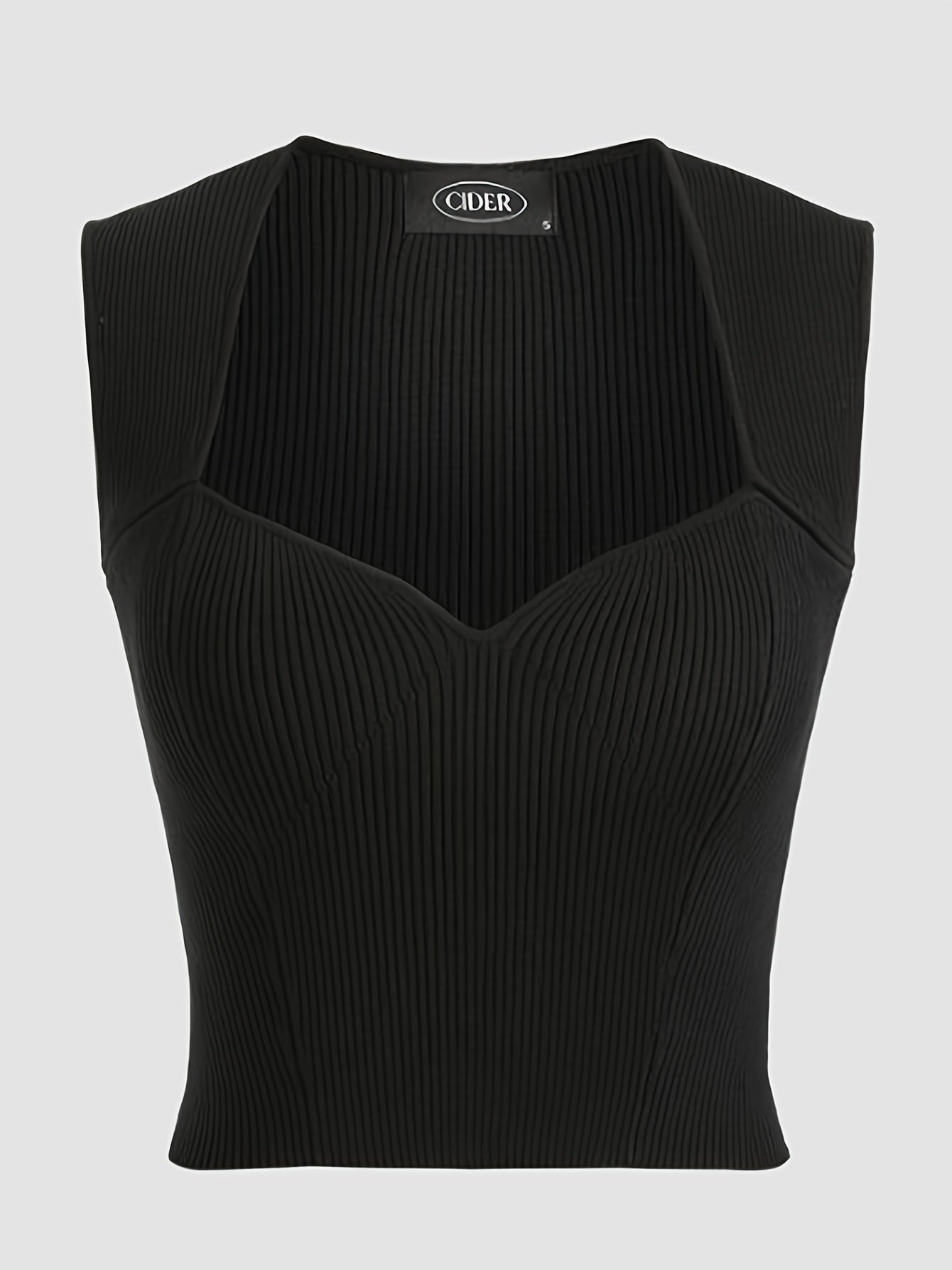 Y2K Sweetheart Neck Crop Tank Top