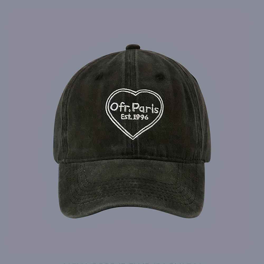 Love Letter Embroidered Dad Hat Baseball Cap Washed Distressed