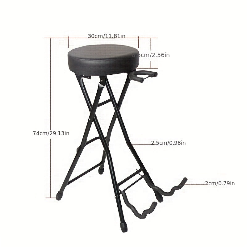 Retro Guitar Stand Stool Bracket Bass Musical Instrument Chair