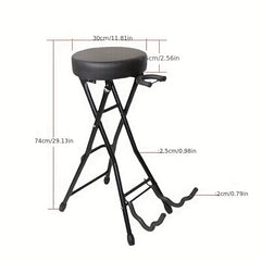 Retro Guitar Stand Stool Bracket Bass Musical Instrument Chair