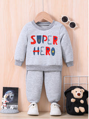 HERO Kids Graphic Outfit with Long Sleeve Sweatshirt Set