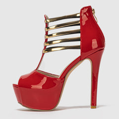Sexy Platform T-Strap Peep Toe High Heel Sandals