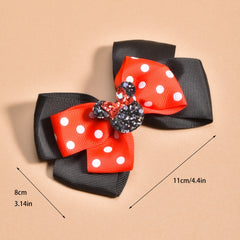 Girls Bowknot Hair Clip Ribbon Hairpin for Party School Travel