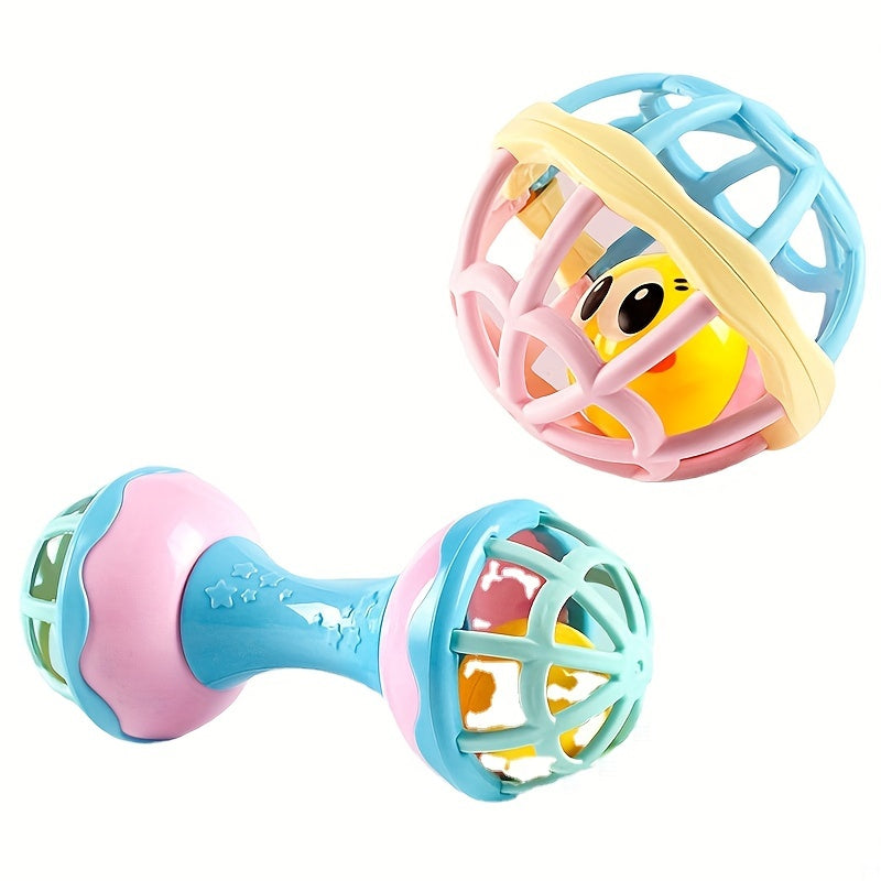 Baby Rattles Teething Sensory Toys Grab Shaker Educational