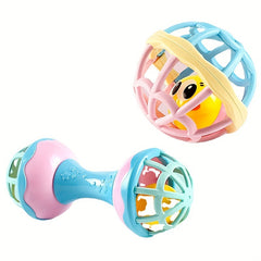Baby Rattles Teething Sensory Toys Grab Shaker Educational