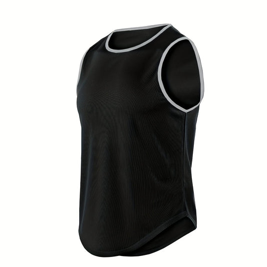 Men's Solid Tank Top Casual Comfy Vest For Summer Gym Workout