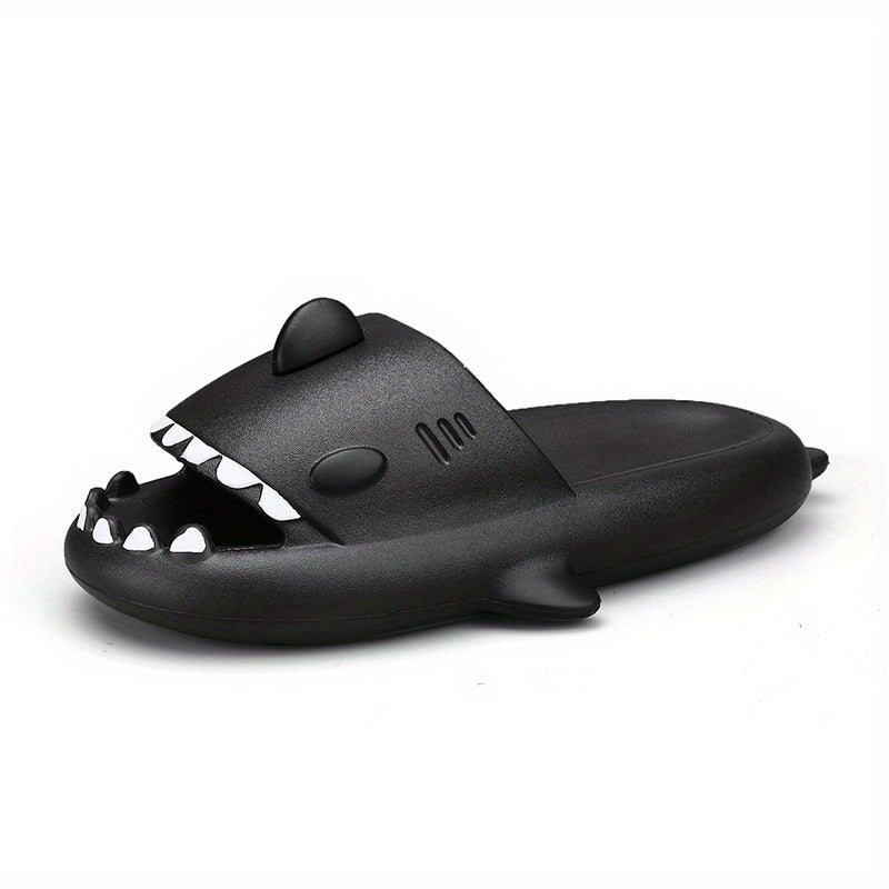 Men's Shark Pillow Slides Non Slip Slippers for Indoor Outdoor Beach Shower