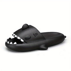 Men's Shark Pillow Slides Non Slip Slippers for Indoor Outdoor Beach Shower