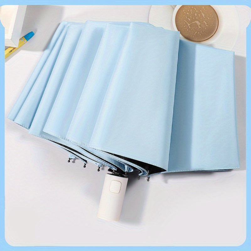 Ten Ribs Auto Open Close Travel Umbrella