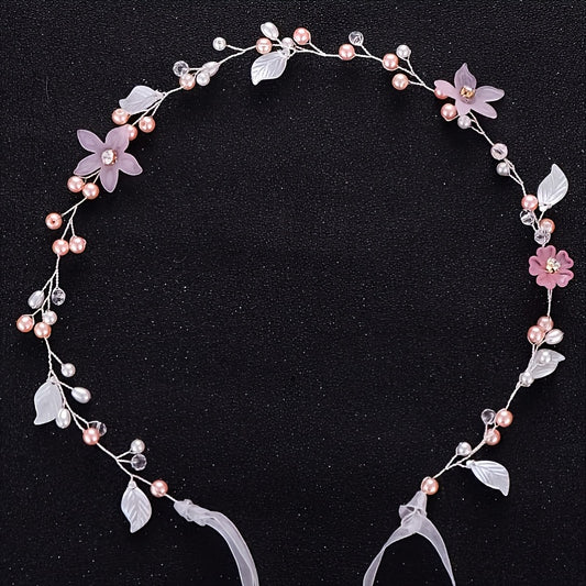 Opal Crystal Hair Vine Bridal Headpiece