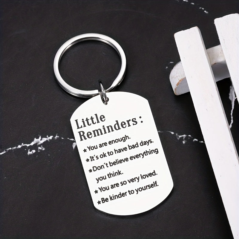 You Are Enough Keychain Mental Health Gift Daughter Mom Reminder Hug Self Love