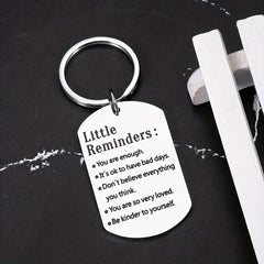 You Are Enough Keychain Mental Health Gift Daughter Mom Reminder Hug Self Love