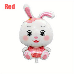 Rabbit Toys Balloon Red Purple Easter Children's Party Decoration