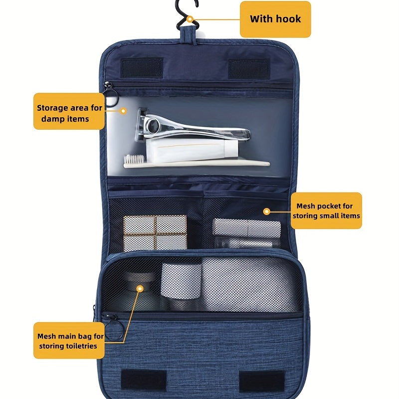Large Capacity Travel Toiletry Bag for Men and Women - Perfect Travel Organizer
