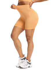 Ribbed Shockproof Sports Bra & Shorts Set