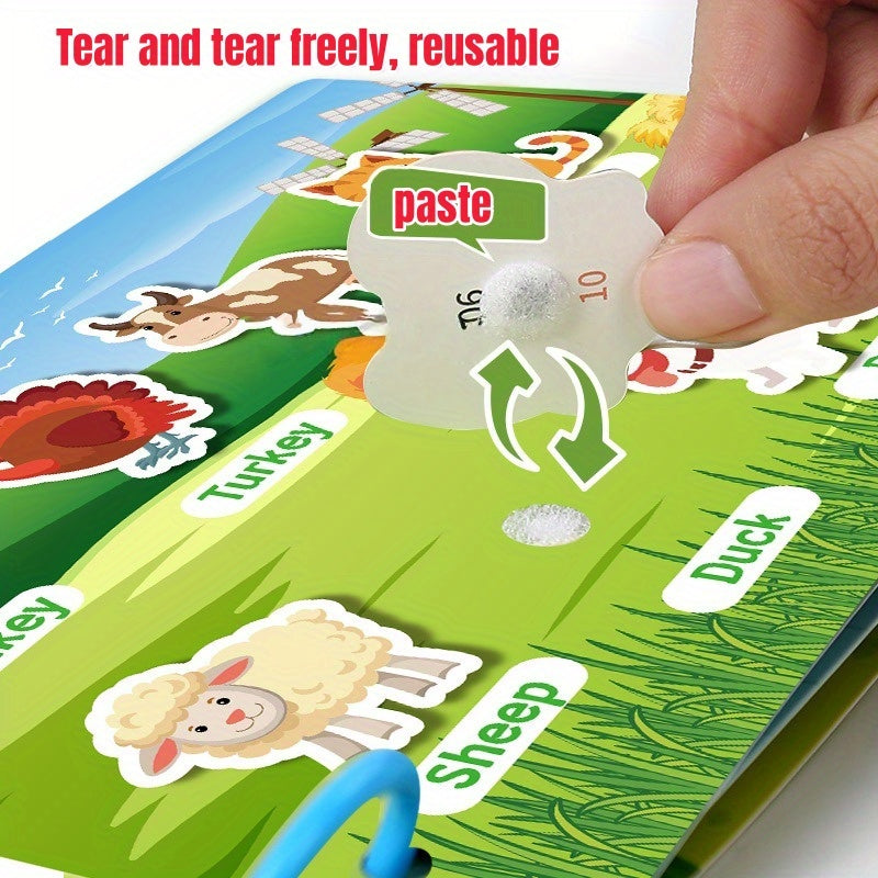 Ocean Themed Quiet Sticker Book for Kids