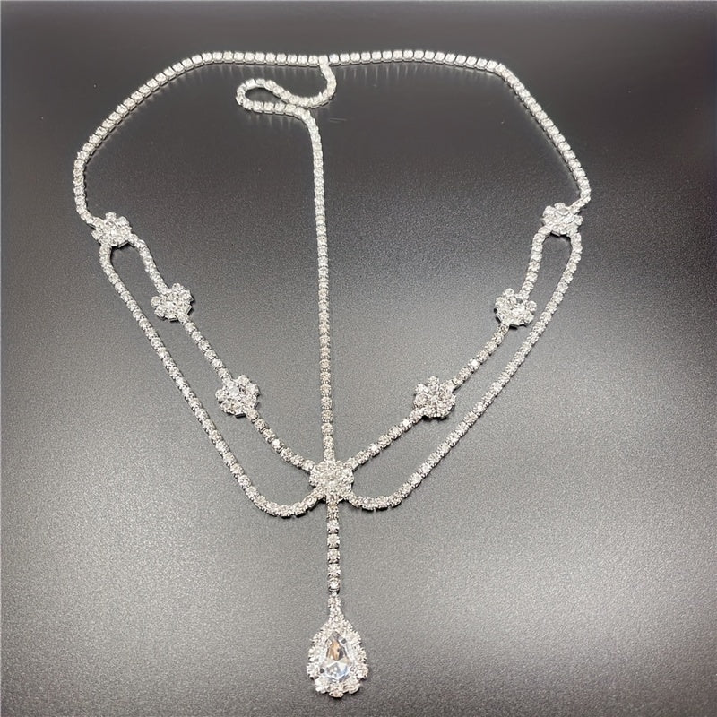 Crystal Pendant Head Chain Bridal Wedding Hair Accessories