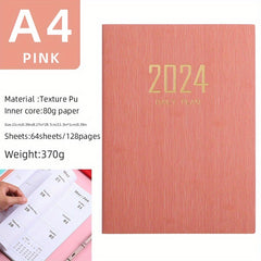 A4 English Weekly Planner Notebook for Daily Planning and Note-Taking