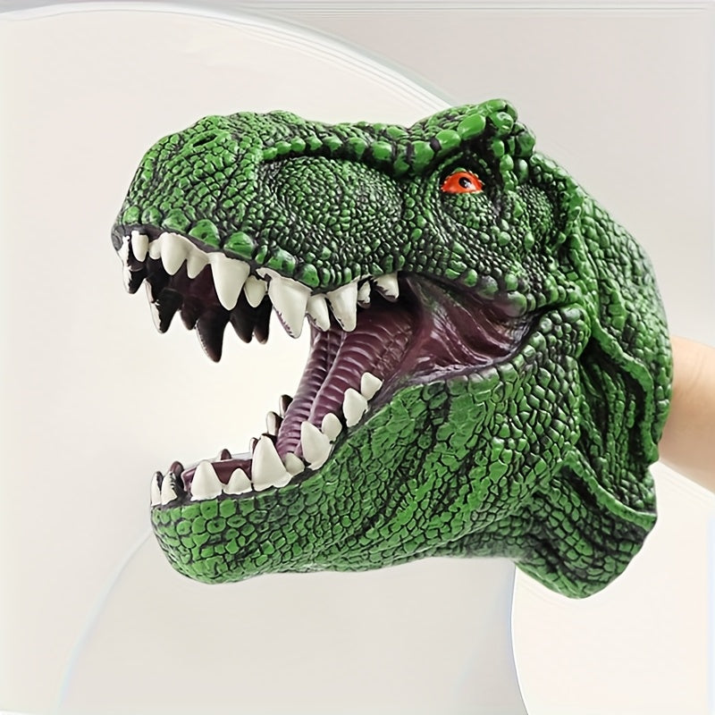 Rubber T Rex Dinosaur Hand Puppet Realistic Tyrannosaurus Rex Head
