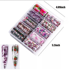 Spring Flower Nail Wraps Adhesive Decals for Manicure