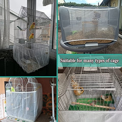 Nylon Mesh Bird Cage Cover Protects Birds from Predators and Sunlight