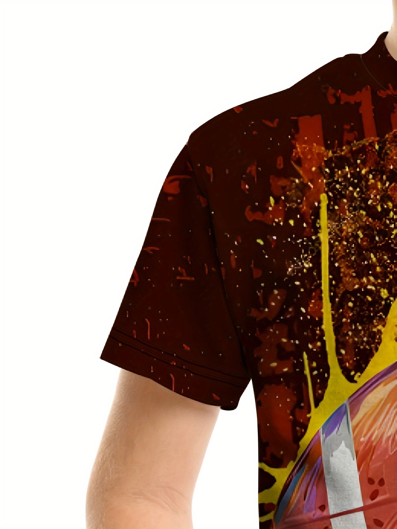 Football 3D Print Boy's Casual Tees Short Sleeve Crew Neck
