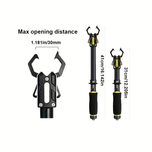 Fish Lip Gripper With Scale 36kg Max Weight Anti-corrosion Saltwater Fishing