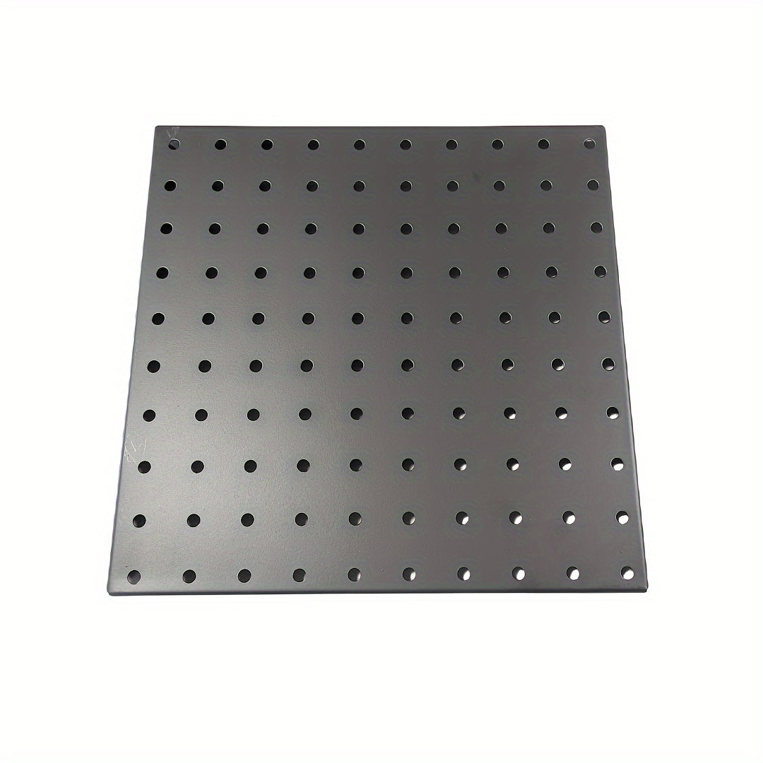 Metal Pegboard w/ 1in Hole Spacing & Screws for Garage Wall Storage
