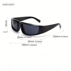Cycling Sports Sunscreen Sunglasses Steampunk Bungee Hip Hop Concave Sunglasses
