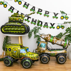 Construction Balloons 4D Assembly Big Truck Excavator Birthday Balloon