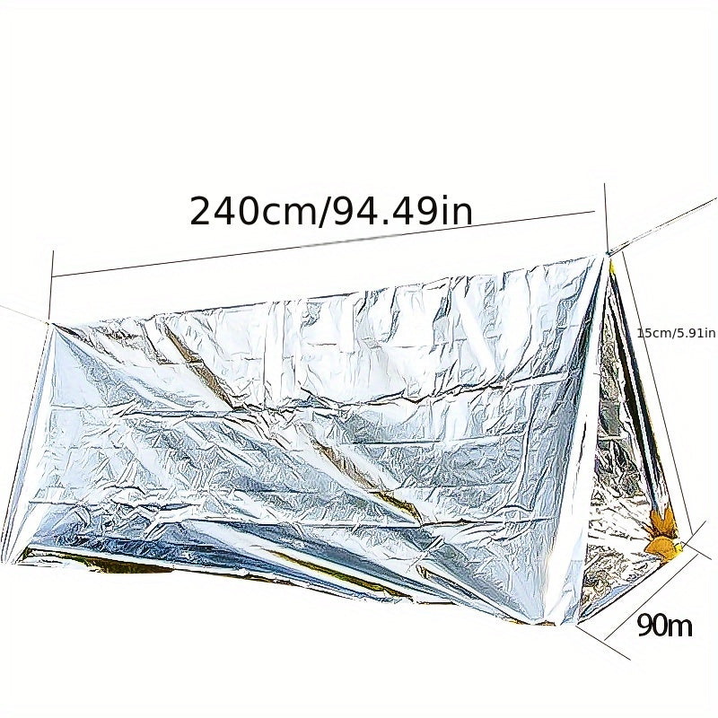 Portable Emergency Tent with Thermal Insulation Blanket
