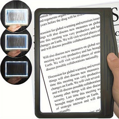 5X Magnifying LED Page Magnifier with 12 Anti-Glare Adjustable LED Lights