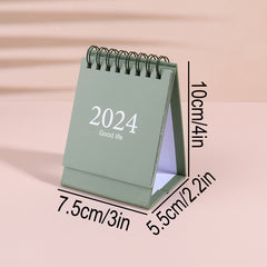 Mini Small Desk Calendar Coil Calendar Planner Desktop Decoration