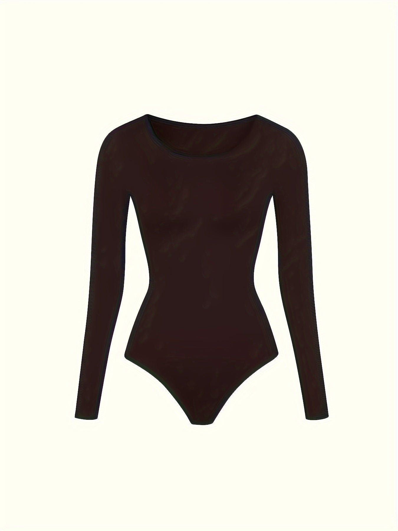 Slimming Bodysuit Long Sleeve Crew Neck Body Shaper Women's Underwear